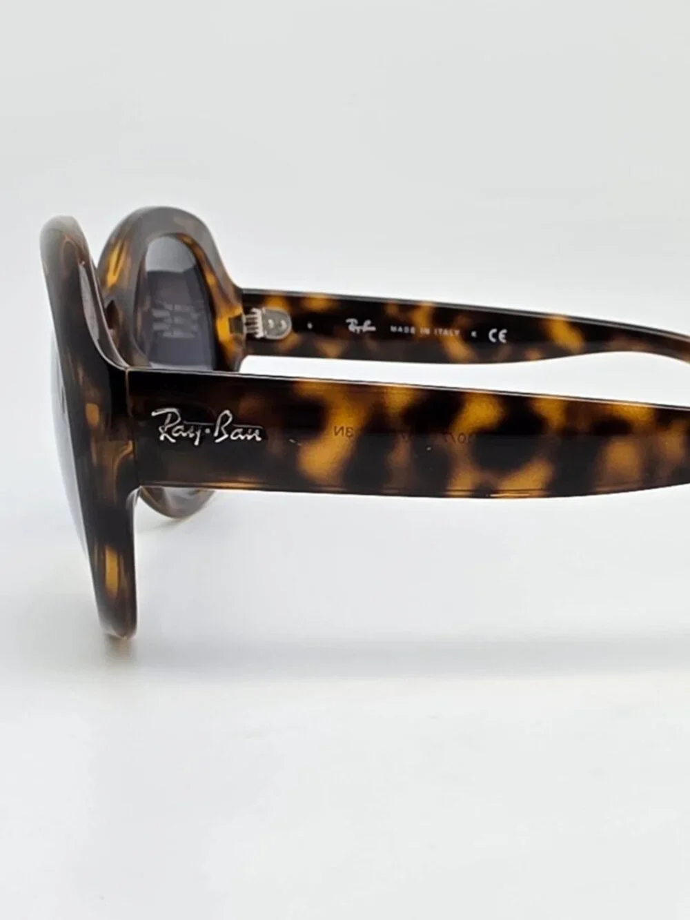 Ray-Ban RB4191 710/71 Light Havana Frame Polarized Grey Lens Sunglasses Italy
